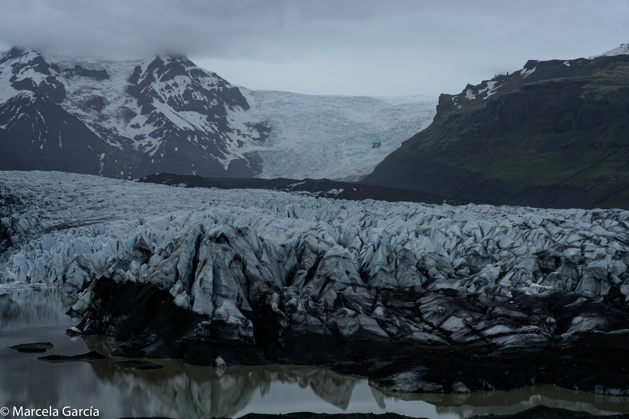 Glaciar de escombros Svínafellsjökull